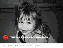 Tablet Screenshot of makennafoundation.com