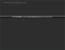 Tablet Screenshot of makennafoundation.org